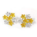 Fashionable Snowflake Stainless Steel Earrings