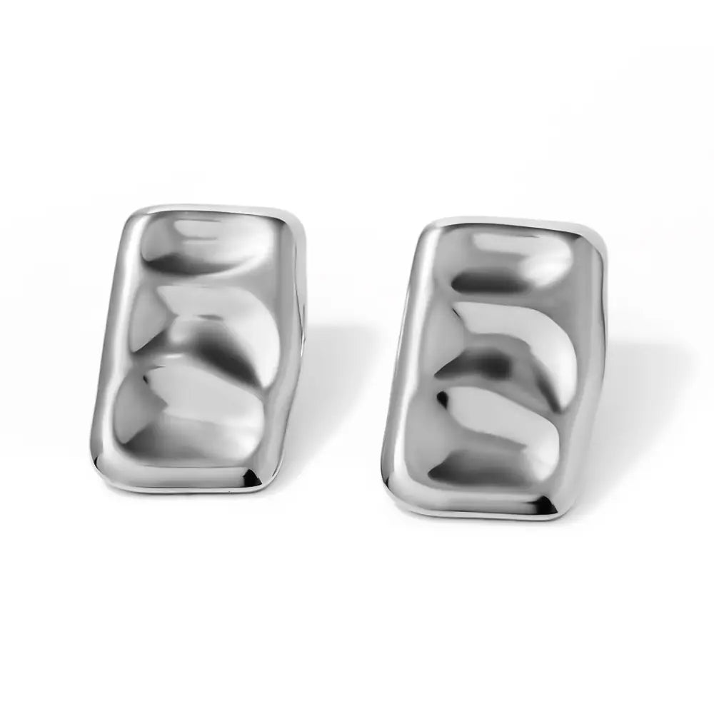 Stainless Steel Geometric Drop Stud Earrings Fashionable