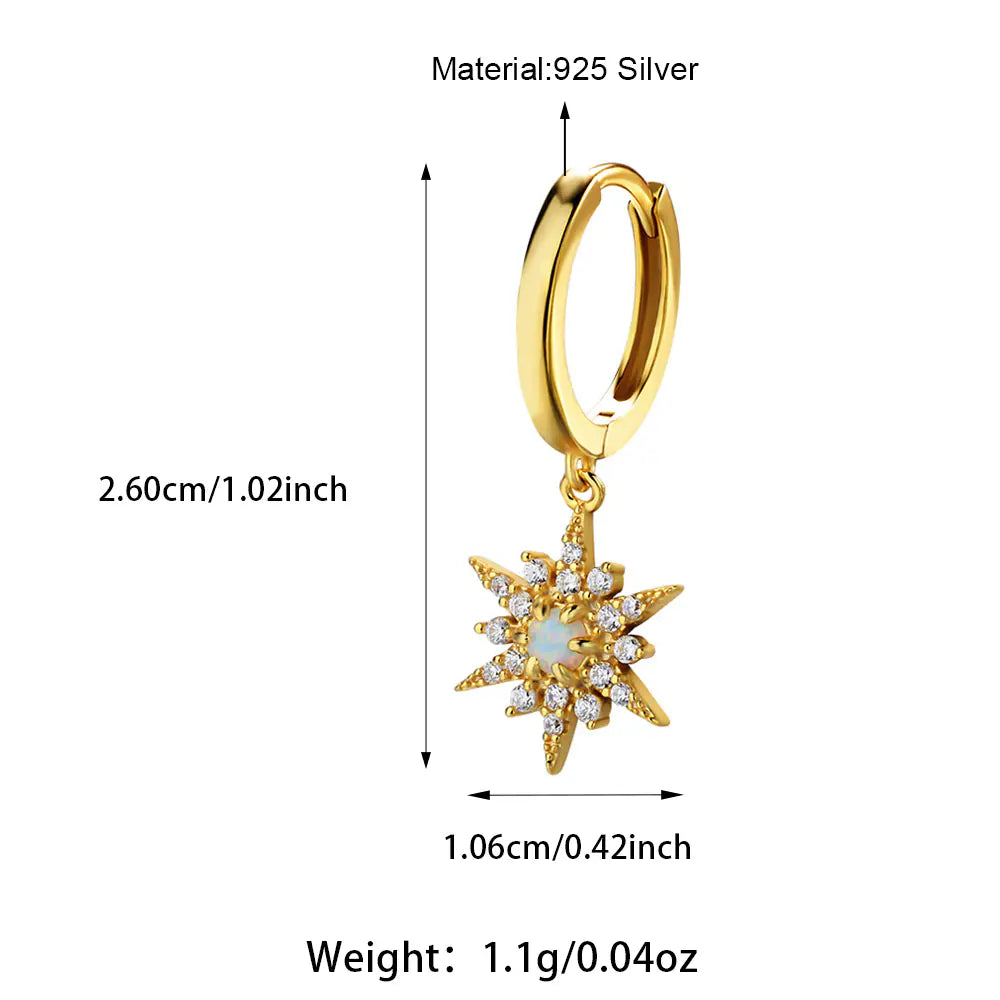No Tarish S925 Moon&Sun Earrings Available