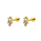 S925 Sterling Silver Unique Niche Design Fine Stud Earrings