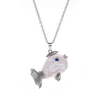 Hot-selling Brass Fish Pendant Necklace