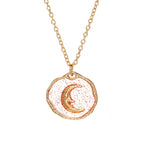 Hot-selling Brass Glass Print Necklace
