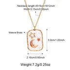 Hot-selling Brass Glass Print Necklace