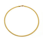 Stainless Steel Flat SnakeBone Chain Necklace