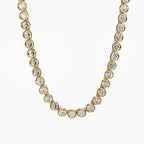 Round Bezel Setting Tennis Chain