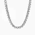 Round Bezel Setting Tennis Chain