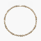 Shaped Burishied Setting Tennis Chain