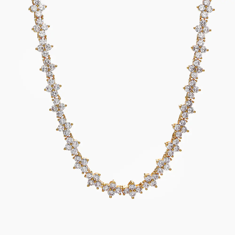 Plum blossom tennis chain