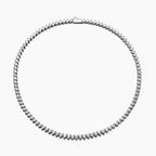 5mm Slanted Waterdrop Tennis Chain Necklace