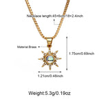 Hot-selling Brass CZ Pendant Necklace