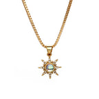 Hot-selling Brass CZ Pendant Necklace