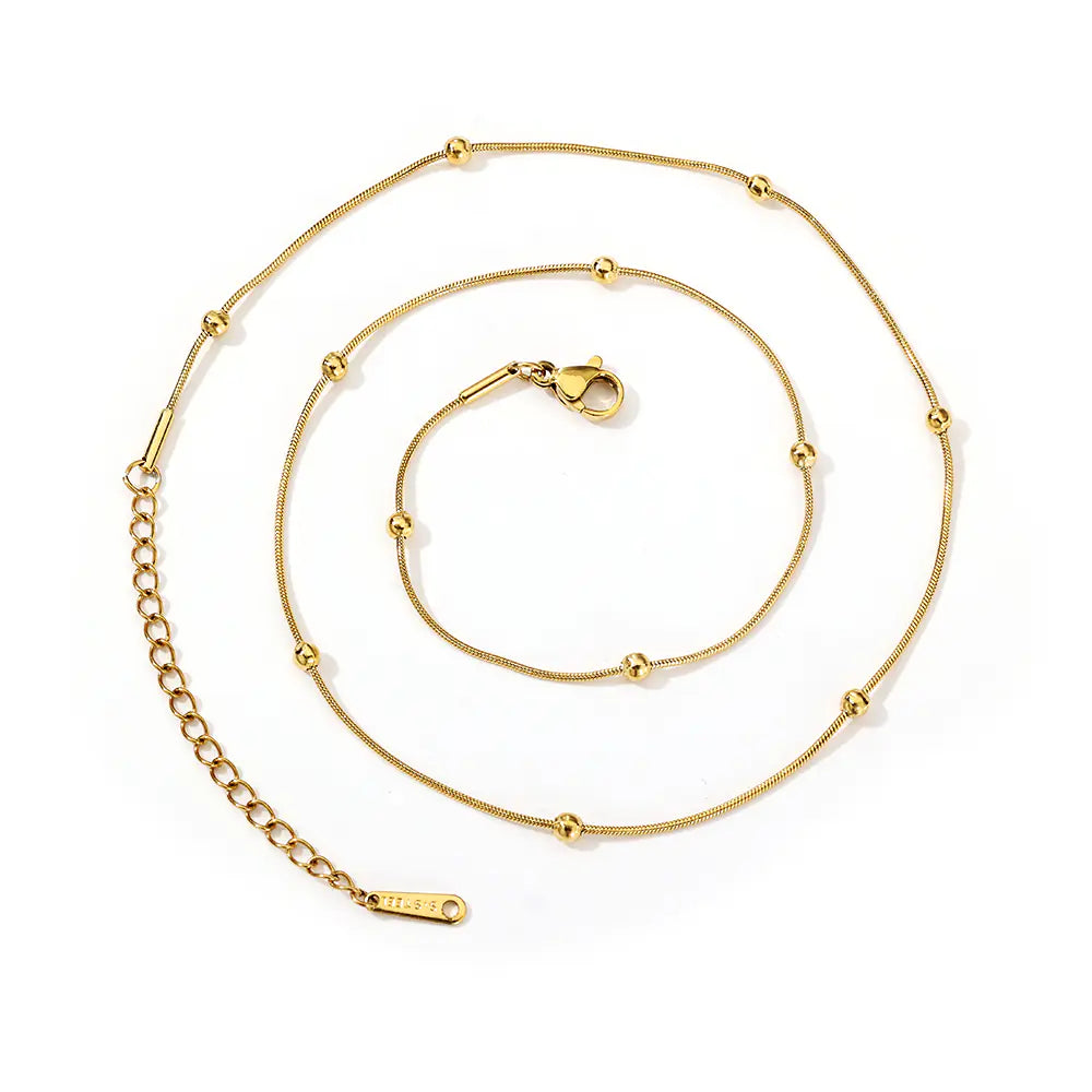 Stainless Steel SnakeBone Chain Necklace