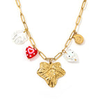 Stainless Steel Maple Leaf Design Necklace