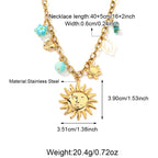 Good Quality Stainless Steel Sun Pendant Necklace