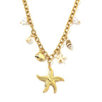 Marine Stainless Steel Multi Drop Pendant Necklace