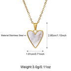 Stainless Steel Waterproof Heart Pendant