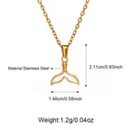 Hot Selling Charm Fishtail Whale Tail Pendant