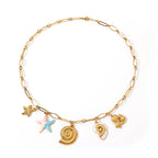 18k Gold-plated Stainless Steel Shell Necklace