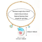 Ocean Conch Design Stainless Steel Necklace