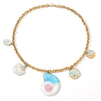Blue Conch Design Stainless Steel Necklace