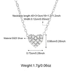S925 Love Charm Heart-shaped Necklace