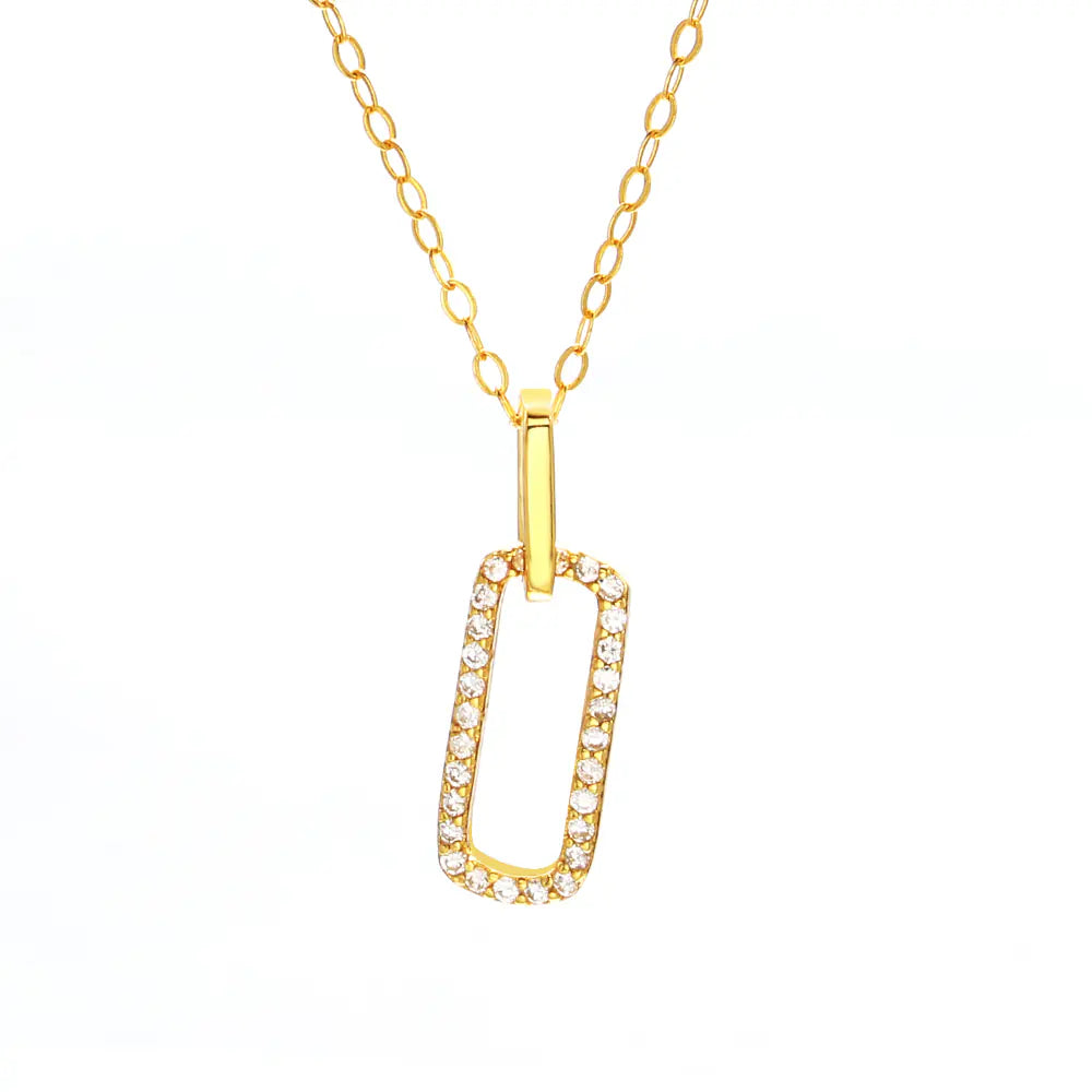 Luxury Sterling Silver Interlocking Necklace