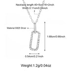 Luxury Sterling Silver Interlocking Necklace
