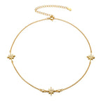 925 Sterling Silver Clover Flower Necklace
