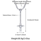 Fashion Brass CZ Cross Pendant Necklaces