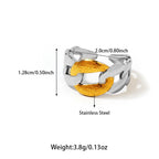 Stainless Steel Chain Two-Tone Ring