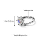 Trendy Brass CZ Adjustable Custom Rings