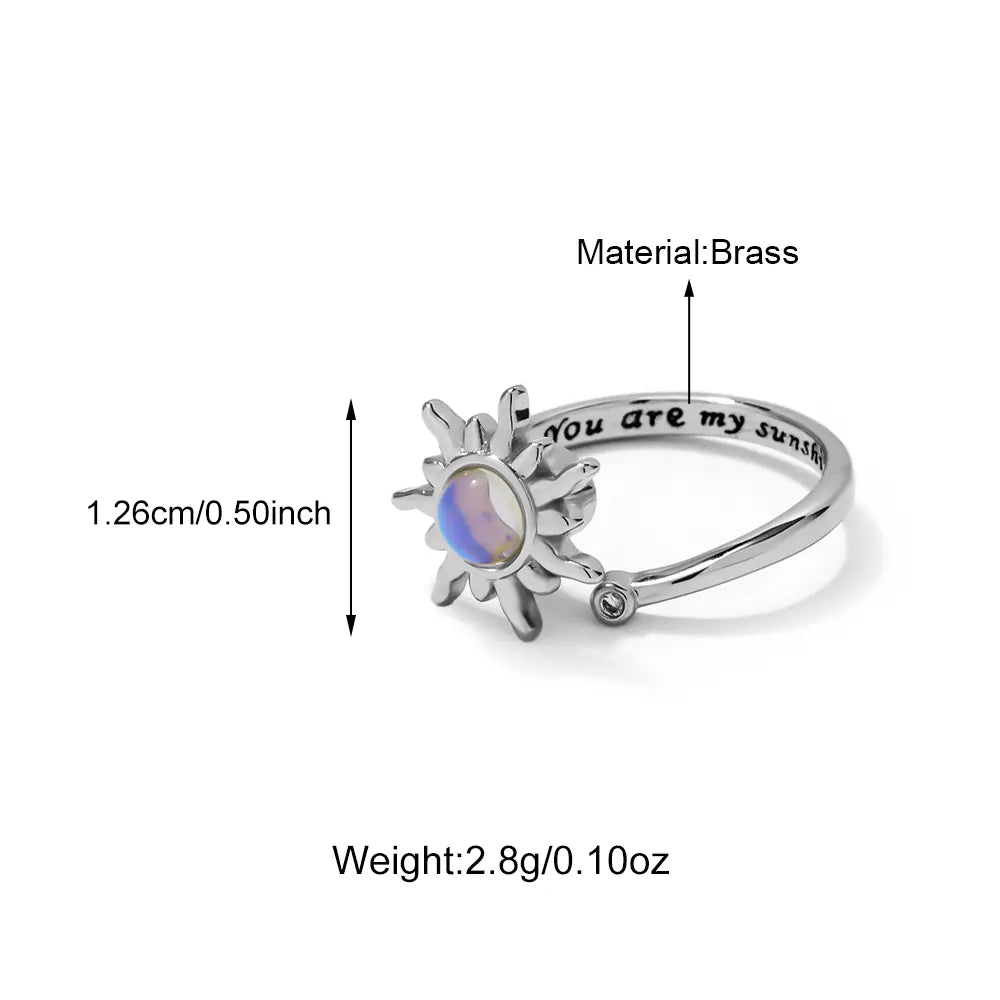 Trendy Brass CZ Adjustable Custom Rings