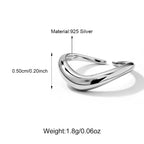 Plain Sterling 925 Silver Adjustable Rings