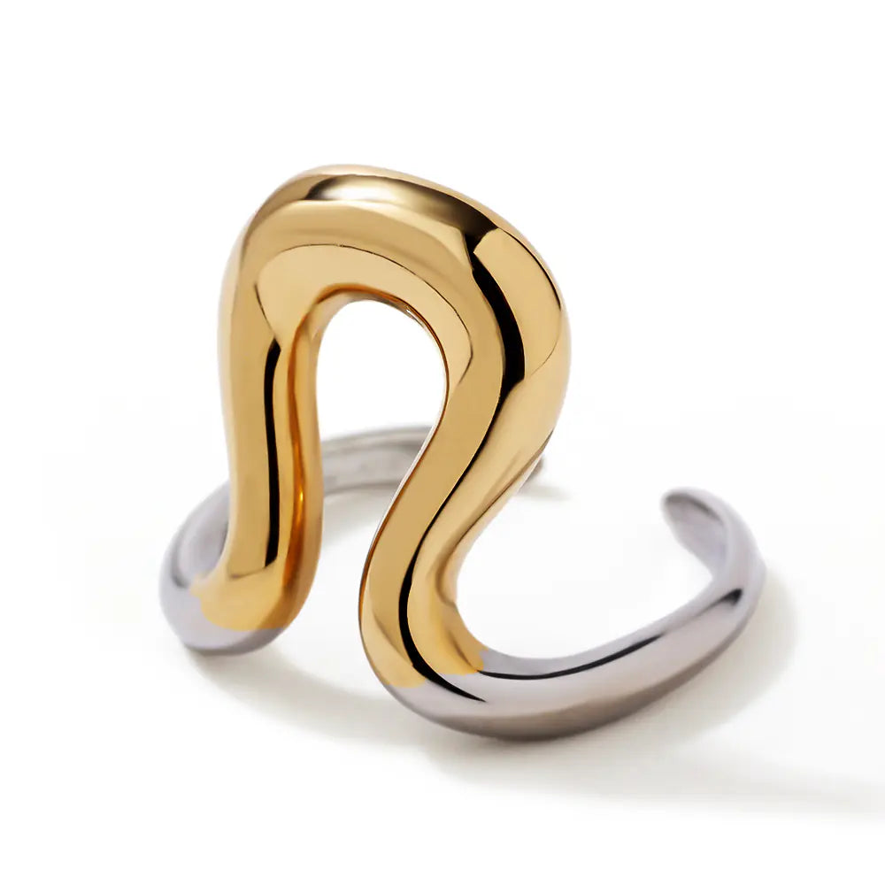 Adjustable Irregular Stainless Steel Ring