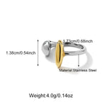 Semicircular Long Stick Stainless Steel Ring