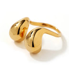 Stainless Steel Adjustable Geometric Wire Wrap Ring