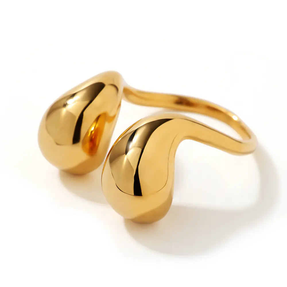 Stainless Steel Adjustable Geometric Wire Wrap Ring