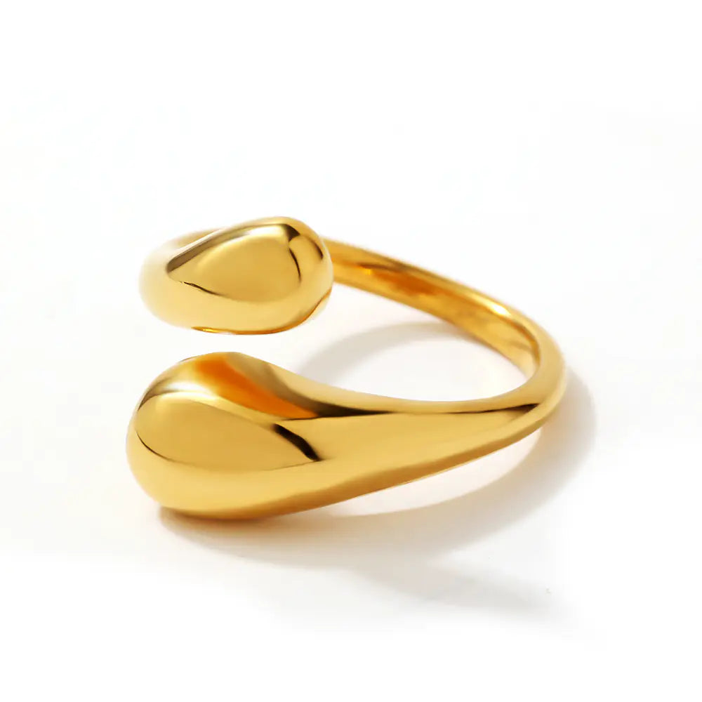 Fashion Style Simple Smooth Stainless Steel Rings Classic