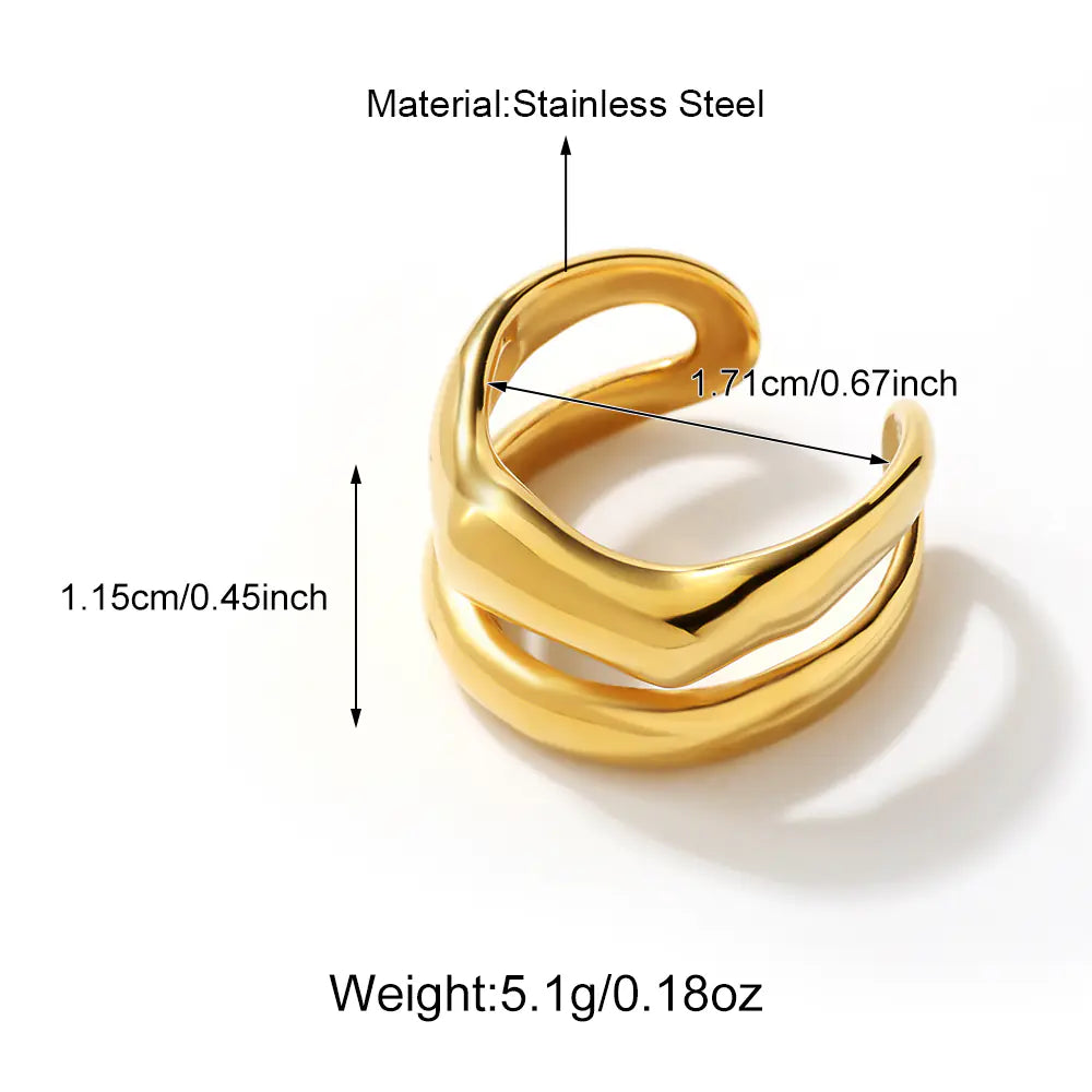 Stainless Steel Rings Classic Design Unique Boho Chic