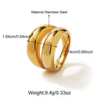 Classical Design Stainless Steel Personalized Ring