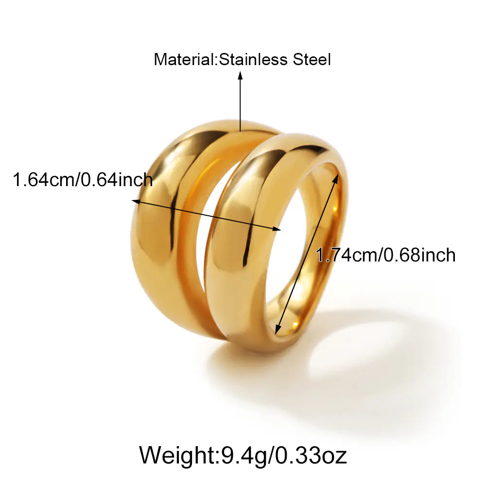 Classical Design Stainless Steel Personalized Ring