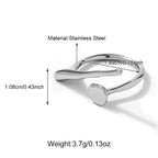 Fashion Style Stainless Steel Adjustable Rings