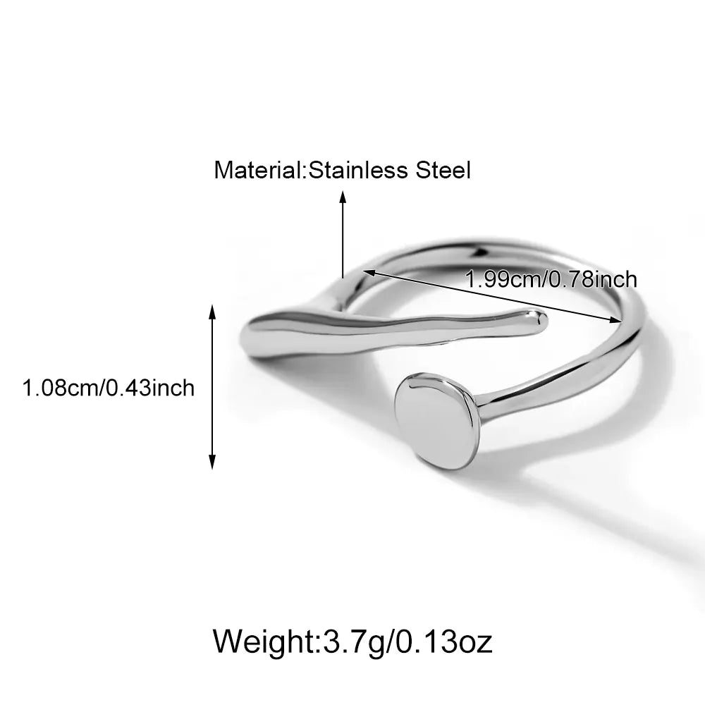 Fashion Style Stainless Steel Adjustable Rings
