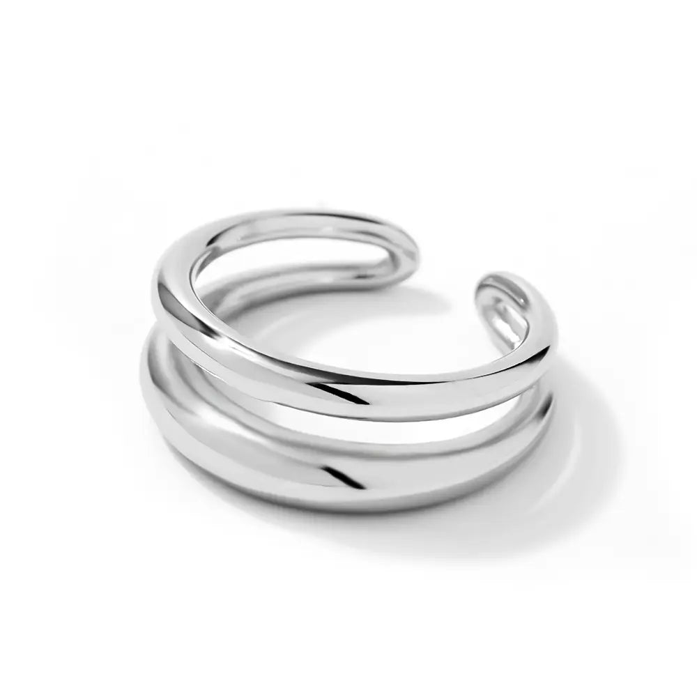 Hot Adjustable Stainless Steel Two-layer Cross Ring