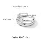 Hot Adjustable Stainless Steel Two-layer Cross Ring
