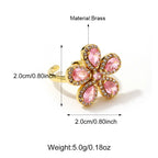 Brass CZ Flower Styles Ladies Rings