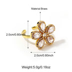 Brass CZ Flower Styles Ladies Rings