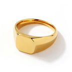 Double Color Plated Stainless Steel Polish Ring
