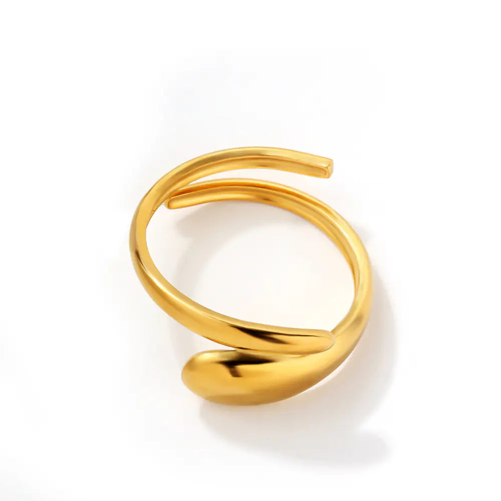 Non Tarnish Double Circle Stainless Steel Ring