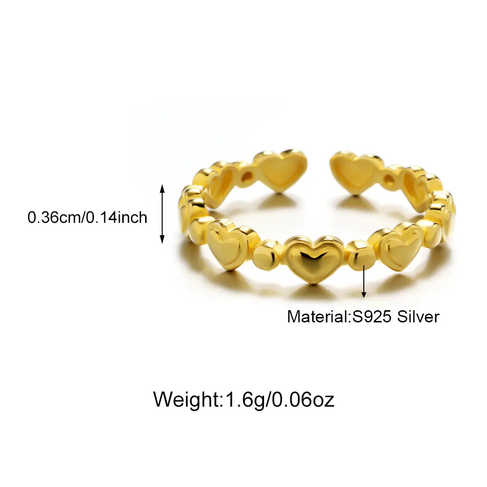Light Luxury Adjustable Cute 925 Sterling Silver Ring